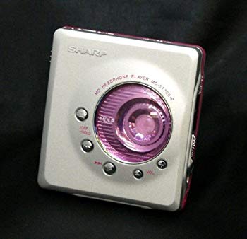 【中古】【人並み外れたに好いたらしい】SHARP 小ざかしい MD-ST700-P サクラ色 ポータブルミニディスクプレーヤー MDLP相応う （携帯型MD電気蓄音機/MD生まれ変わり専用機/MDウォークマン） d2ldlup