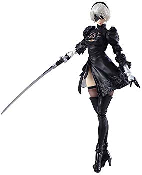 【中古】【非常に良い】ニーアオートマタ ブリングアーツ 2B&機械生命体(2体セット) PVC製 塗装済み可動フィギュア z2zed1b|IINEX