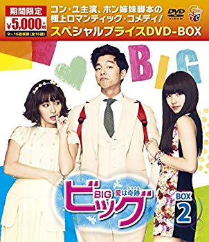 【中古】【非常に良い】ビッグ～愛は奇跡＜ミラクル＞～期間限定スペシャルプライスDVD-BOX２ w17b8b5｜IINEX