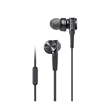 【中古】ソニー イヤホン 重低音モデル MDR-XB75AP : カナル型 リモコン・マイク付き ブラック MDR-XB75AP B｜IINEX