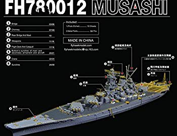 【中古】【非常に良い】1/700 日本海軍戦列艦「武蔵 」用改造セット for フジミ460024 dwos6rj｜IINEX