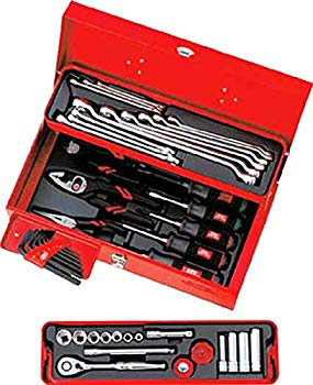 【中古】KTC(ケーテーシー) 9.5sq.工具セット(型開きメタルケース)43点組 SK3434S 2mvetro｜IINEX