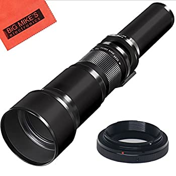 【中古】【非常に良い】long-range 650?mm-1300?mm F / 8望遠ズームレンズfor CanonデジタルEOS Rebel t2i、t3、t3i、t4i、t5i、t5、t6、t6i, t6s、sl1、eos60d、eos7｜IINEX