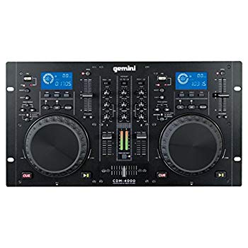 【中古】【非常に良い】GEMINI MP3 / CD DJ ワークステーション デュアルCDJ PLAYER+MIXER CDM-4000 d2ldlup｜IINEX