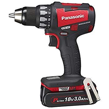 【中古】パナソニック(Panasonic) 充電ドリルドライバー 18Ｖ 3.0Ah 赤 EZ74A2PN2G-R w17b8b5｜IINEX