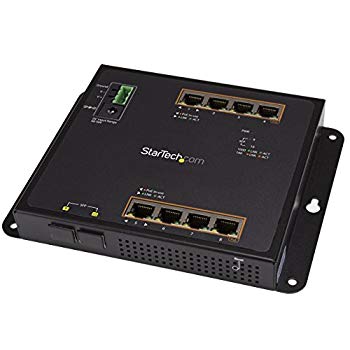 【中古】【非常に良い】StarTech.com 8ポートPoE+給電機能付きギガビットイーサネット対応マネージスイッチ 2ポートSFP搭載 ウォールマウント対応 GbE対応スイッチング n5ksbvb｜IINEX