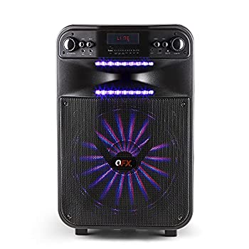 【中古】QFX PBX-115 15インチ 充電式スマートアプリ制御ポータブルパーティーサウンドシステム 有線マイク付き|IINEX