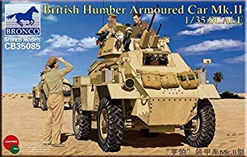 【中古】【非常に良い】ブロンコモデル 1/35 イギリス ハンバーMk. 2装甲車-初期タイプ プラモデル CB35085 dwos6rj｜IINEX