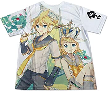 【中古】VOCALOID 鏡音リン・レン 10th Anniversary Shop限定 フルグラフィックTシャツ ホワイト フリーサイズ 鏡音リン&鏡音レン(A/リン王冠) 単品|IINEX