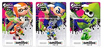 【中古】【非常に良い】amiibo スプラトゥーン 全3種セット ガール ボーイ イカ ggw725x|IINEX