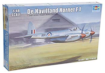 【中古】【非常に良い】トランペッター 1/48 デ・ハビランド ホーネット F.1 プラモデル d2ldlup｜IINEX