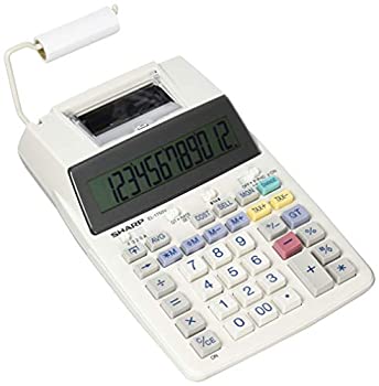 【中古】シャープ プリンタ電卓 セミデスクトップタイプ 12桁 EL-1750V|IINEX