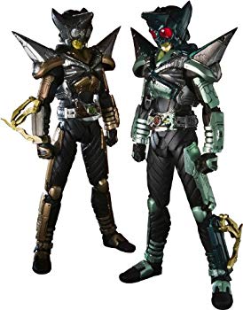 【中古】S.I.C. 仮面ライダーカブト 仮面ライダーキックホッパー & パンチホッパー 約180mm PVC&ABS&ダイキャスト製 塗装済み可動フィギュア khxv5rg｜IINEX