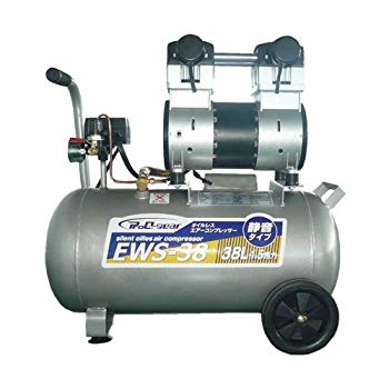 【中古】シンセイ 静音オイルレスコンプレッサー 38L EWS-38 wyw801m|IINEX