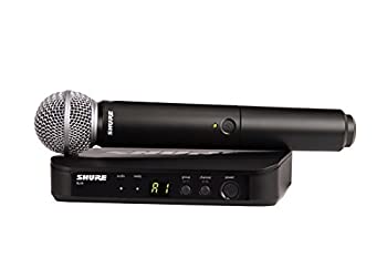 【中古】【非常に良い】SHURE ワイヤレスマイク BLX ハンドヘルド型 ワイヤレスシステム SM58 ハンドヘルドマイク付属 BLX24/SM58 【国内正規品】|IINEX