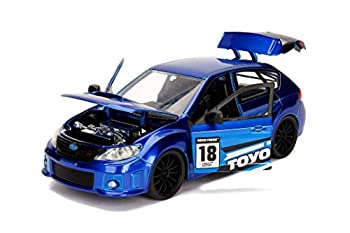 【中古】【非常に良い】2012 Subaru Impreza WRX STI Blue JDM Tuners 1/24 Diecast Model Car by Jada"""|IINEX