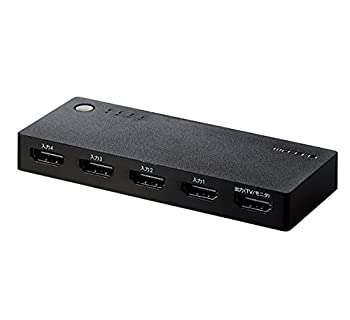 【中古】【非常に良い】エレコム HDMI切替器 【PS4/PS3/Switch対応】 4入力1出力 自動/手動切替 ケーブルなしモデル ブラック DH-SWL4CBK|IINEX