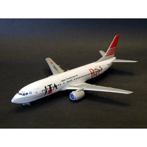 【中古】【非常に良い】1/144　プラモデル　B737-400　JTAパパス　サイ&カジキ 2mvetro｜IINEX