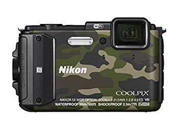 【中古】Nikon デジタルカメラ COOLPIX AW130 カムフラージュグリーン qqffhab｜IINEX