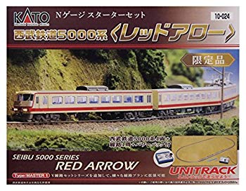 【中古】カトー Nゲージスターターセットスペシャル 西武鉄道5000系 レッドアロー 鉄道模型入門セット z2zed1b｜IINEX