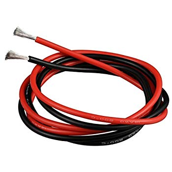 【中古】BNTECHGO 14ゲージ シリコーンワイヤー 10フィート (黒5フィートと赤5フィート) 14 AWG シリコーンワイヤー 柔らか しなやか シリコーンワイヤー qqffhab｜IINEX