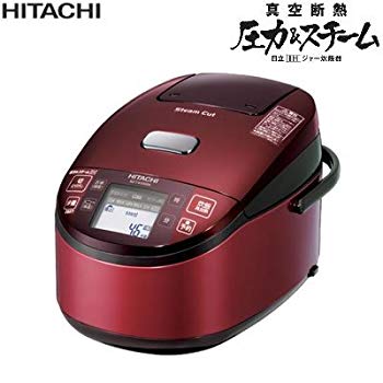 【中古】日立 圧力＆スチームIHジャー炊飯器（5.5合炊き） レッドHITACHI 真空断熱 蒸気カット RZ-TW1000K-R rdzdsi3｜IINEX 43,044円