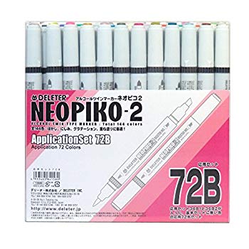 【中古】デリーター アルコールマーカー ネオピコ-2 応用72Bセット wyw801m|IINEX