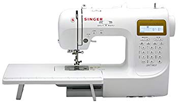 【中古】【非常に良い】シンガー(SINGER) コンピュータミシン 文字縫い機能付(ひらがな・数字・アルファベット・漢字) ハードケース・フットコントローラー・ワイドテー qqffhab｜IINEX