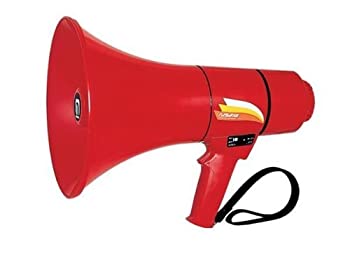 【中古】ハンド型メガホンサイレン音付[品番] TM-103R｜IINEX