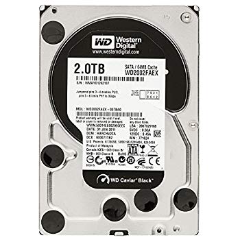 【中古】【非常に良い】Western Digital WD2002FAEX 2TB 7200rpm SerialATA 6Gb/s 64MB 3.5インチ内蔵HDD [PC] wgteh8f｜IINEX