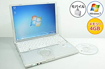 【中古】【非常に良い】【中古パソコン】 ノートパソコン Panasonic レッツノート CF-T8 Core2Duo-1.40GHz 4GB 160GB Windows7搭載 12.1型 1024x768 無線LAN リカバリ付 khxv5rg|IINEX