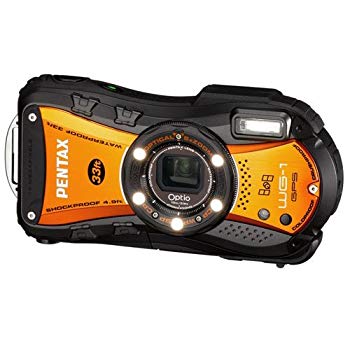 【中古】【非常に良い】PENTAX 防水デジタルカメラ Optio WG-1 GPS シャイニーオレンジ 約1400万画素 10m防水 OPTIOWG-1GPSOR g6bh9ry|IINEX