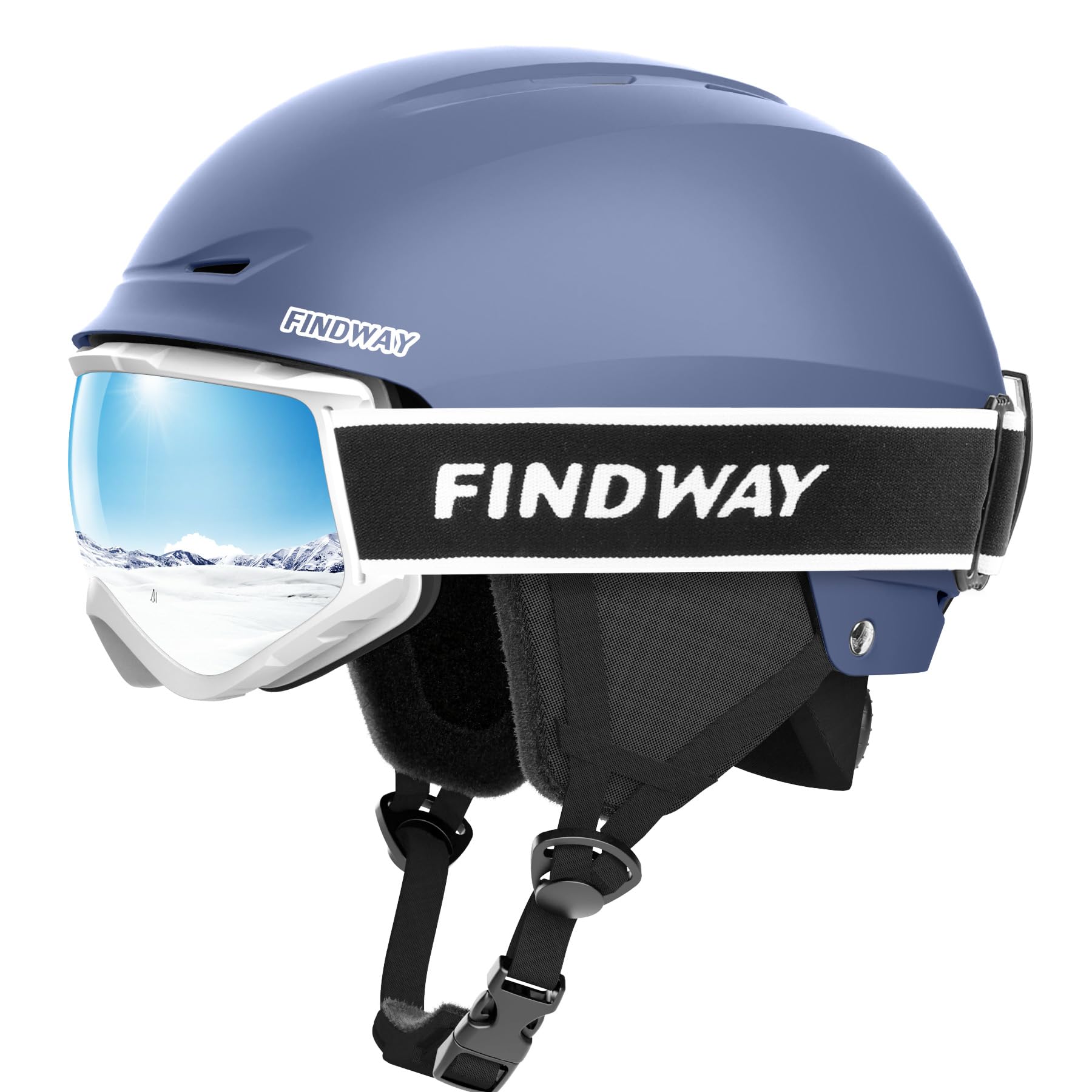 楽天市場】【スキーヘルメットとゴーグルのセット】Findwayスキー