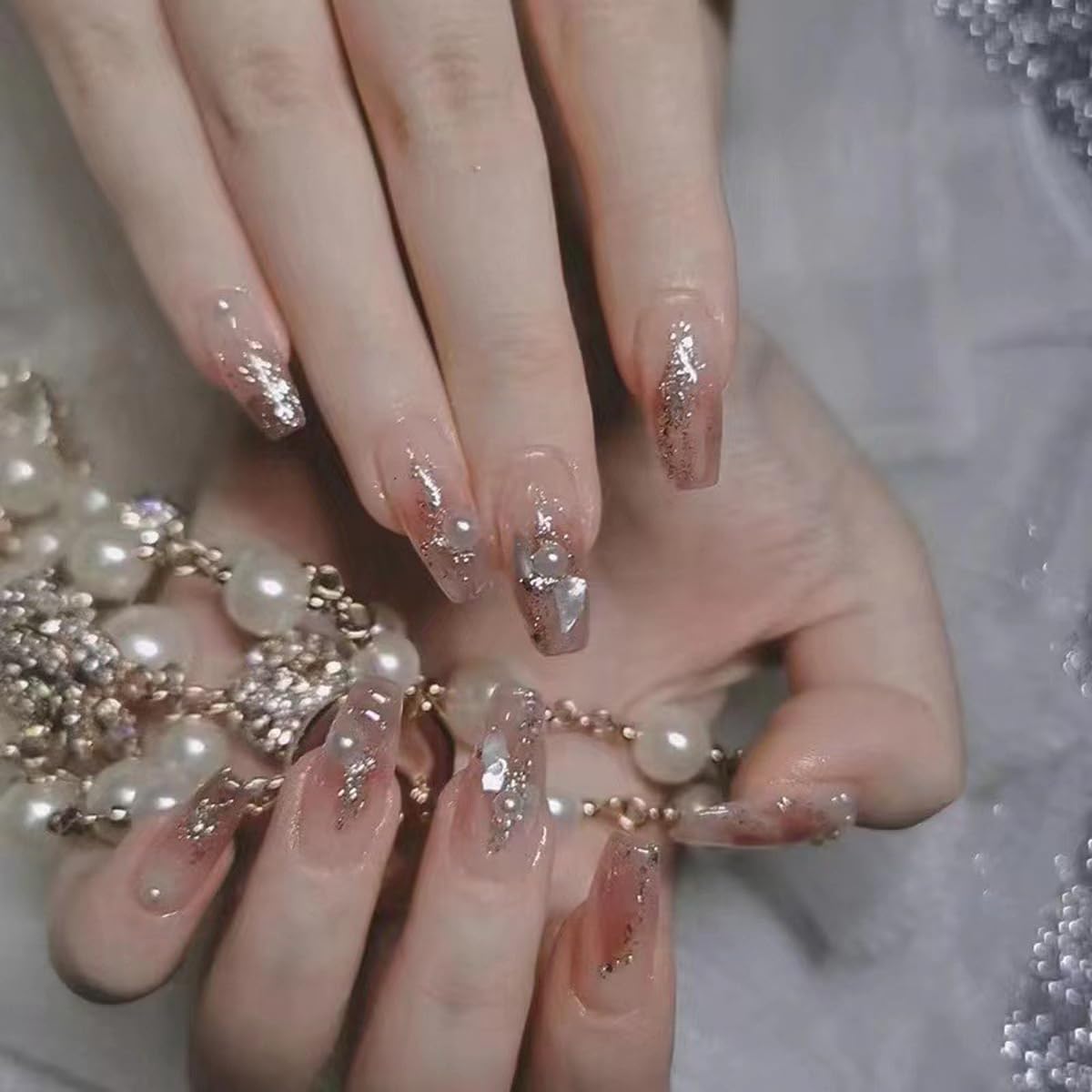 楽天市場】【送料無料】ZYOWAIT ネイルチップ ロング 白 つけ爪 24枚入