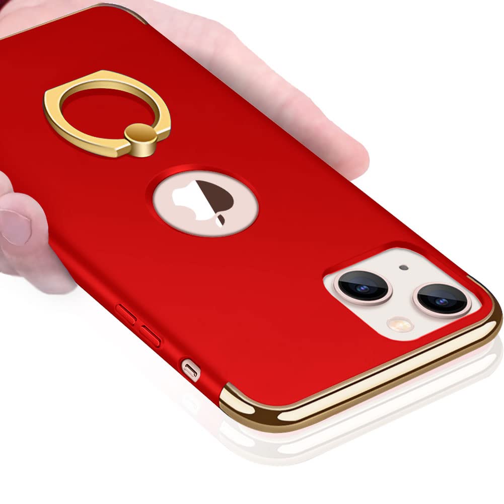 楽天市場】【送料無料】KUJQOC iPhone 13 ケース リング付き 衝撃防止