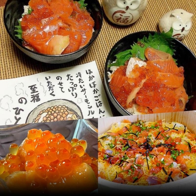 北海道小樽市  飯坂冨士商店 自家製 いくら3倍増 サーモンルイベ漬け 150g×3個 北海道産いくら入り ノルウェーサーモン ルイベ漬け お取り寄せ ご自宅用 ギフト用 お弁当 ご飯のお供 おつまみ