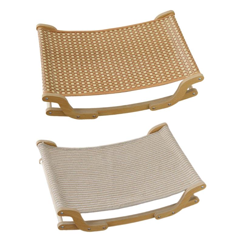 猫用爪とぎラウンジベッド 木製爪とぎラウンジベッド 多目的ペット用睡眠 広々としたカーペットやソファを保護するとパッド