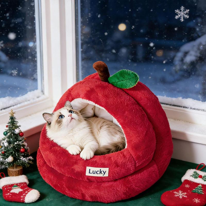 室内猫用キャットベッド ペットベッド プレミアムケンネル 滑り止め ハンドメイド 洗える キャットハウス 子犬用 小型犬 子犬 睡眠