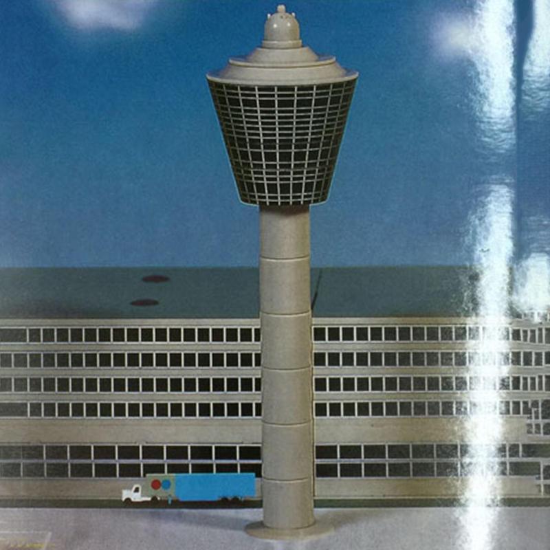 1/400 空港管制塔デスク装飾アクセサリーのレイアウト