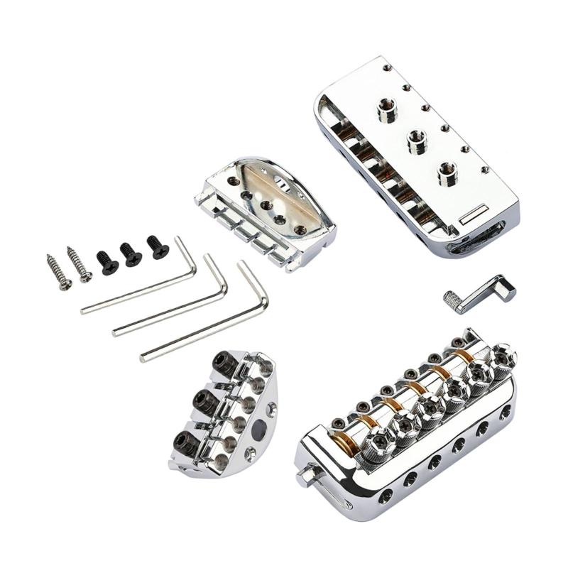 ヘッドレスギターパーツアクセサリー用ナットプレート付きヘッドレスブリッジテールピース