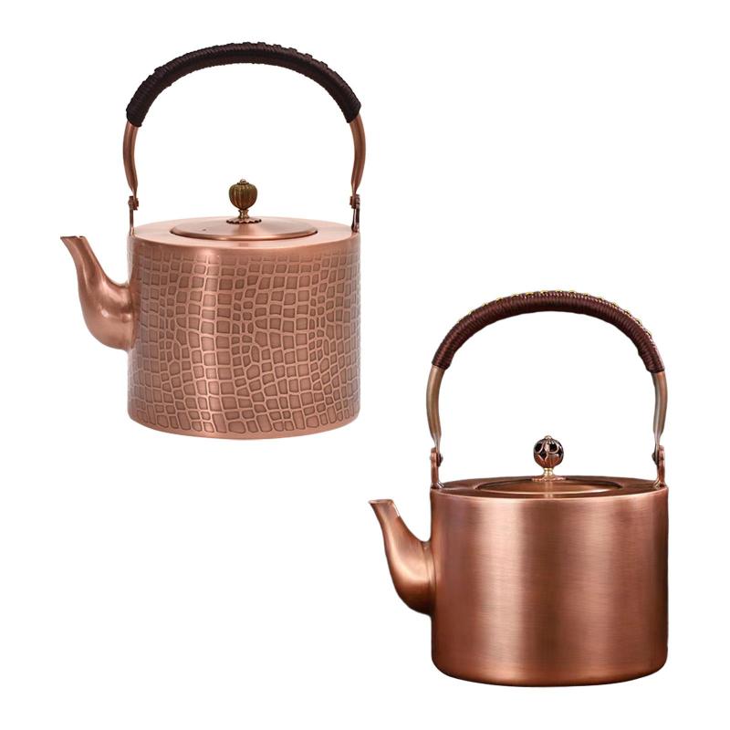 銅製ティーケトル ティーケトル 茶器 大型銅ポット 丈夫な手作りウォーターケトル レストラン カフェ ティールーム バー フェスティバル用
