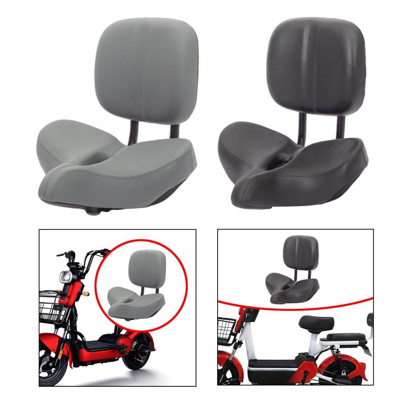 背もたれ付き自転車シート 自転車サドル サイクリングアクセサリー パッド入り 快適 サイクリング 電動自転車サドル 調節可能な背もたれ