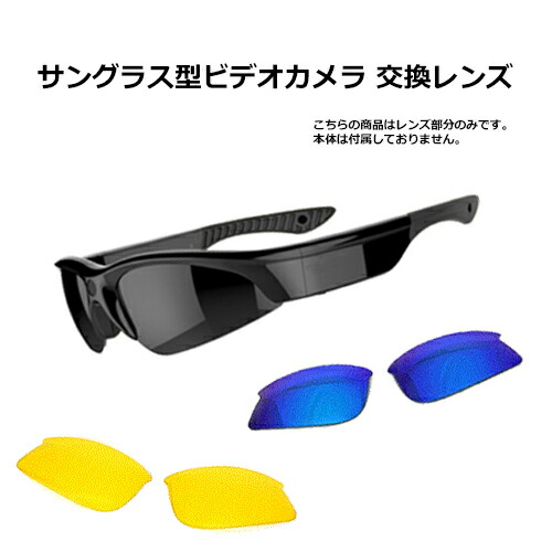 サングラス形ビデオカメラ model-188S2 288S2 対応 交換レンズ