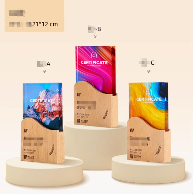 21*12cm 文字彫刻無料 クリスタルトロフィー 完全オリジナルデザイン オリジナルトロフィー 透明度 仕上がり 年配 記念 企業 大切な方 団体 年間表彰 イベント用 イメージキャラクター イメージアップ