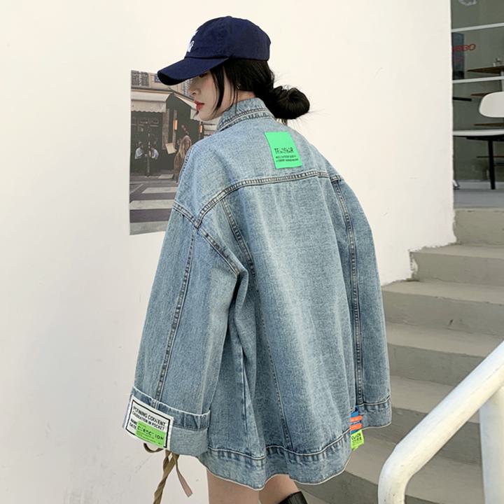 未使用♡PRIDEビジューシースルーデニムジャケット Hatsunex ビッグシルエットデニムジャケット（ウォッシュブルー