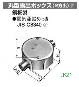 楽天市場】panasoniC(パナソニック） 〓 丸型露出ボックス（2方出