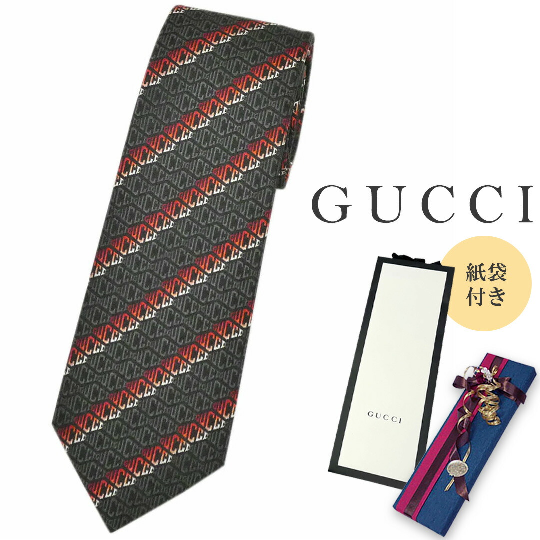 楽天市場】GUCCI グッチ ネクタイ GGマーク ネクタイ ブラック 024222