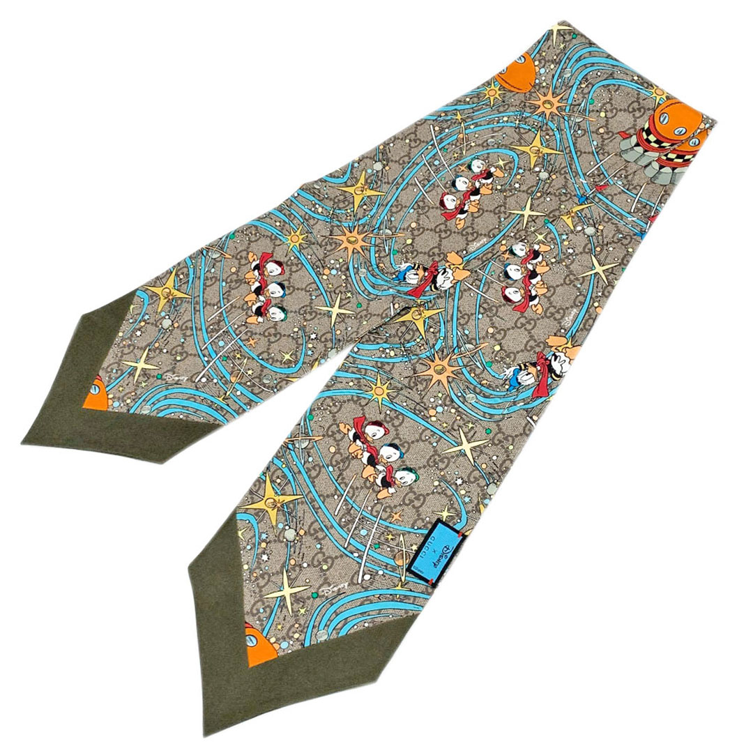 【新品】限定品　GUCCI グッチ × ドラえもん スカーフ シルク　イタリア製 GUCCI - 【新品】GUCCI グッチ × ドラえもん スカーフ シルク100