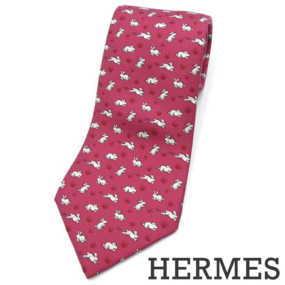 未使用タグ付　エルメス　ネクタイ　オレンジ　羊　動物柄 楽天市場】【アパレル】HERMES エルメス ネクタイ アニマル 動物