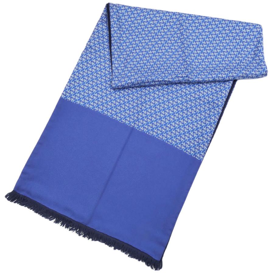 楽天市場】質屋 HERMES エルメス マフラー リバーシブル 羽柄 羽根